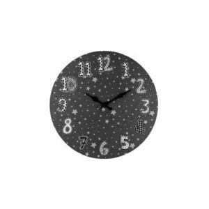 Detské nástenné hodiny Stars, 33 cm, sivá vyobraziť