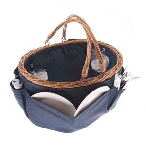 Prútený piknikový kôš pre 2 osoby s termoboxom, 40 x 30 x 21 cm, 2, 17 kg vyobraziť