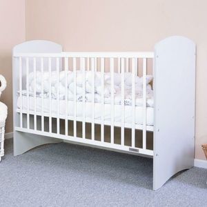 New Baby Detská postieľka Leo, biela-sivá vyobraziť
