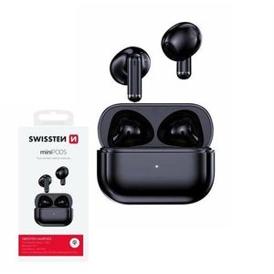 SWISSTEN Bluetooth TWS slúchadlá miniPODS, čierna vyobraziť