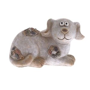 Záhradná dekorácia Pes, 16, 7 x 10, 3 x 9, 3 cm, polyresin vyobraziť