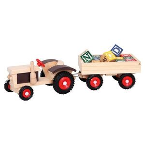 Bino Traktor s vlečkou a kockami vyobraziť