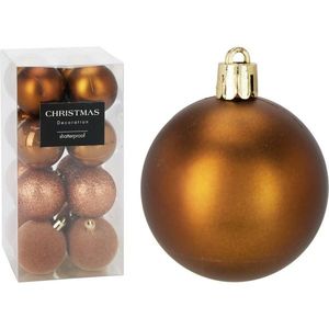 Súprava 16 ks vianočných ozdôb Festive Sparkles, zlatohnedá, pr. 5 cm, plast, pr. 5 cm vyobraziť