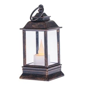 Lucerna s LED sviečkou Cremona bronzová, 6 x 13 cm vyobraziť