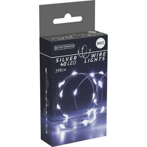 Svetelný drôt Silver lights 40 LED, studená biela, 195 cm vyobraziť