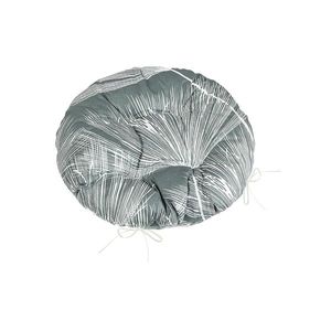 Bellatex Sedák Adela prešívaný okrúhly Páperie sivá, 40 x 40 cm vyobraziť