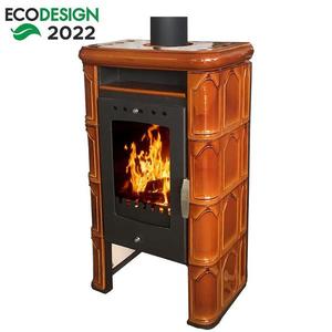 Krbové kachle Bergamo II goldbrown 7 kW vyobraziť