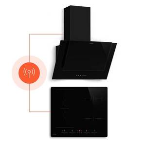 Klarstein HaloSync indukčná varná doska s digestorom | 4 varné zóny | 8400 W | 632 m³/h | 60 cm vyobraziť