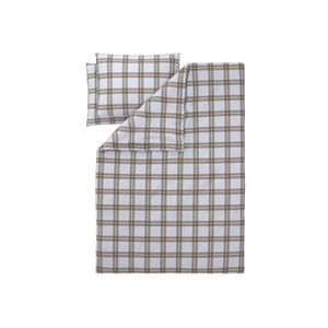 LIVARNO® Posteľná bielizeň z jemného flanelu, 200 x 220 cm (károvaná/béžová) vyobraziť