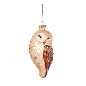 Sklenená ručne vyrobená vianočná ozdoba 13 cm Owl – Sass & Belle vyobraziť