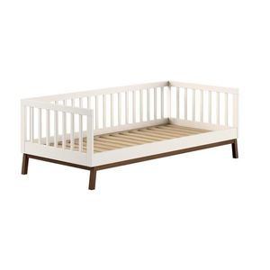 Béžová detská posteľ z borovicového dreva s roštom 90x200 cm Sezane – Vipack vyobraziť