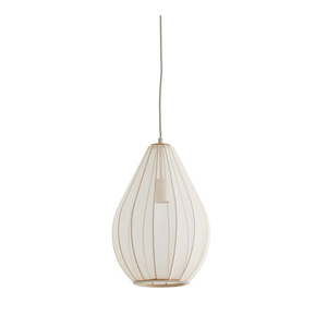 Béžové závesné svietidlo s textilným tienidlom ø 28 cm Itela – Light & Living vyobraziť