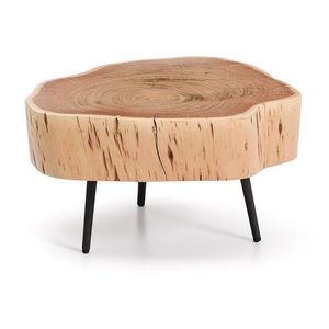 Okrúhly konferenčný stolík s doskou z akácie v prírodnej farbe 49x47 cm Tanive – Kave Home vyobraziť