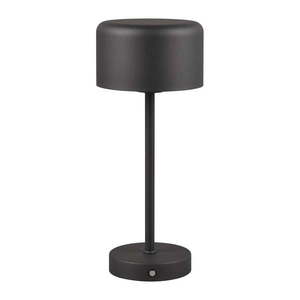 Matne čierna LED stmievateľná stolová lampa (výška 30 cm) Jeff – Reality vyobraziť