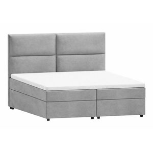 Svetlosivá boxspring posteľ s úložným priestorom 160x200 cm Rico – Ropez vyobraziť