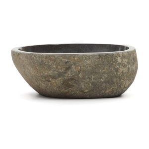 Sivé kamenné okrúhle umývadlo ø 40 cm Tetsu – Kave Home vyobraziť