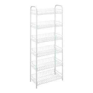 Biely kovový regál 41x104x23 cm Monaco – Metaltex vyobraziť