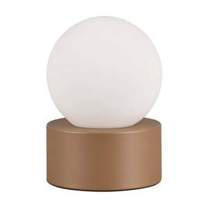 Bielo-hnedá stolová lampa (výška 17 cm) Countess – Reality vyobraziť