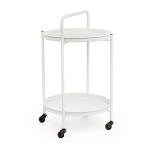 Oceľový servírovací stolík na kolieskach ø 44, 5 cm Austin – Yes Everyday vyobraziť