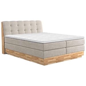 BOXSPRINGOVÁ POSTEĽ, 180/200 cm, béžová vyobraziť