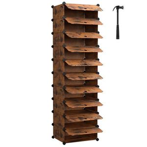 REGÁL NA TOPÁNKY, hnedá, 43/173/31 cm vyobraziť