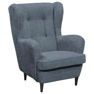 MID.YOU KRESLO UŠIAK, textil, modrá vyobraziť