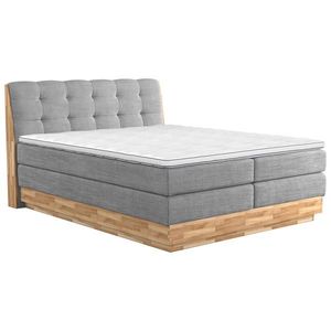 BOXSPRINGOVÁ POSTEĽ, 200/200 cm, svetlosivá vyobraziť