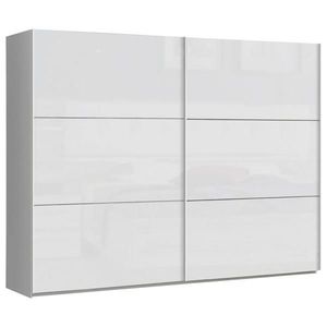 home24 ŠAT. SKRIŇA S POSUV. DVERAMI, biela, biela s vysokým leskom, 269, 9/209, 7/61, 2 cm vyobraziť