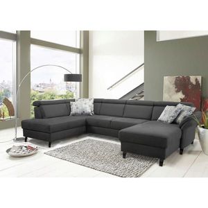 Sit & More SEDACIA SÚPRAVA, textil, sivá, čierna vyobraziť
