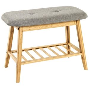 Xora LAVICA NA TOPÁNKY, sivá, prírodná farba, 60/44/30 cm vyobraziť