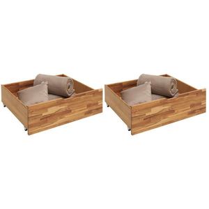 Carryhome SADA ZÁSUVIEK POD POSTEĽ, 83/29/68 cm, divoký dub vyobraziť