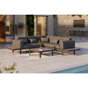 Ambia Garden TERASOVÁ SEDACIA SÚPRAVA kov, sklo, textil vyobraziť