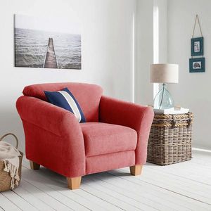 Sit & More KRESLO, textil, červená vyobraziť