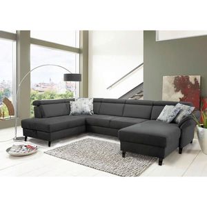Sit & More SEDACIA SÚPRAVA, textil, sivá, čierna vyobraziť