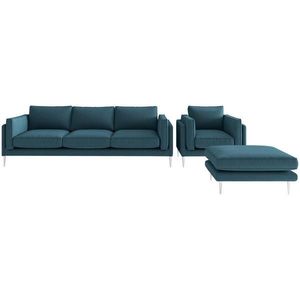 Livetastic SEDACIA ZOSTAVA, textil, petrolejová vyobraziť
