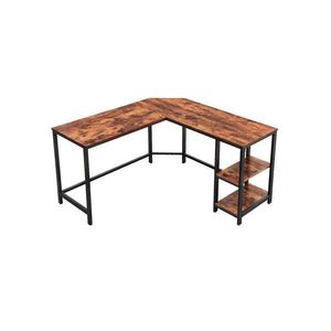Boxxx ROHOVÝ PÍSACÍ STÔL, hnedá, čierna, 138/138/76 cm vyobraziť