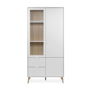 MID.YOU VITRÍNA, biela, farba duba, 92/190/40 cm vyobraziť