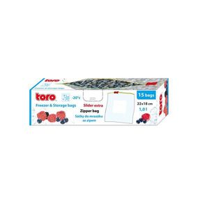 Vrecká na potraviny TORO 15ks 1l vyobraziť