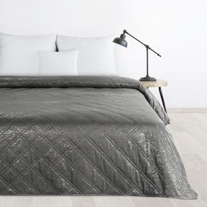 ArtFir Prikrývka na posteľ LUIZ | tmavosivá 200 x 220 cm vyobraziť