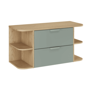 ArtCom Kúpeľňová skrinka s doskou ASTER Green LRSM D100cm | 100 cm vyobraziť