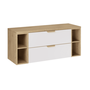 ArtCom Kúpeľňová skrinka s doskou ASTER WHITE LR D120cm | 120 cm vyobraziť