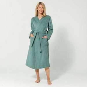 Jednofarebný župan z buklé froté zn. Colombine® s kimono golierom vyobraziť
