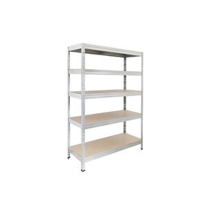 AR SHELVING Pozinkovaný regál s 5 policami Rivet, 180 x 90 x 45 cm vyobraziť