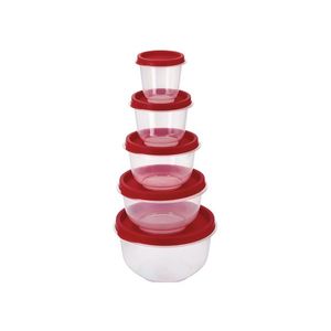 SILVERCREST® Dózy na potraviny, 5-dielna súprava (okrúhly, červená) vyobraziť
