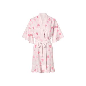 esmara® Dámske saténové kimono (bledoružová, XS (32/34)) vyobraziť