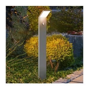 Brilagi - LED vonkajšia lampa so senzorom RIANO LED/8W/230V strieborná IP65 80 cm WO-HR60143-800-OEM-SA vyobraziť