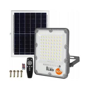 SmartLED LED stmievateľný solárny reflektor LED/50W/3, 2V 5000K 6000 mAh IP65 čierny + diaľkové ovládanie 6975 vyobraziť