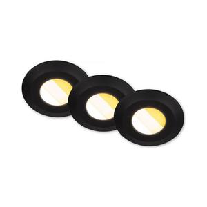 Briloner 7588035 - SADA 3xLED Kúpeľňové podhľadové svietidlo KLIRA 3xLED/4, 9W/230V IP44 čierna 7588035 vyobraziť