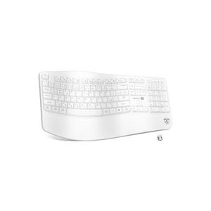 CONNECT IT Ergonomická bezdrôtová klávesnica s CZ/SK lokalizáciou 1xAA biela CKB-2815-CS vyobraziť