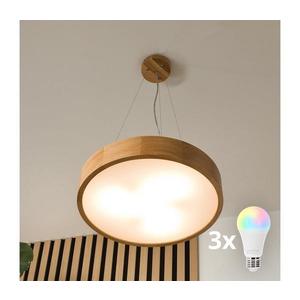 Brilagi - LED RGBW stmievateľný luster CARVALHO 3xE27/15W/230V Wi-Fi dub priemer 47, 5 cm BG0739+3xAI1798 vyobraziť